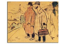 Obraz - Pablo Picasso and Sebastia Junyer-Vidal arrives to Paris zs17919