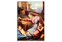 Rafael Santi reprodukcia - The Madonna of the Blue Diadem zs17993
