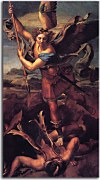Rafael Santi reprodukcia - St. Michael Overwhelming the Demon zs18011