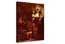 The Archangel Raphael Taking Leave of the Tobit Family - Reprodukcia Rembrandt - zs18034