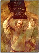 Moses Smashing the Tablets of the Law - Reprodukcia Rembrandt - zs18036
