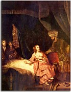 Joseph Accused by Potiphar's Wife - Reprodukcia Rembrandt - zs18042