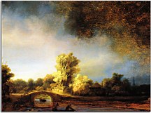 Reprodukcia Rembrandt - The Stone Bridge zs18048