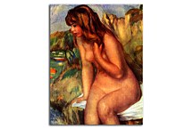 Bather seated on a rock Obraz zs18057