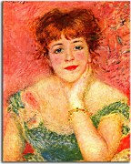 Jeanne Samary in a Low Necked Dress Obraz  Renoir zs18119
