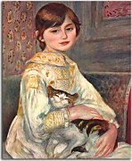 Child with cat Obraz  Renoir zs18122