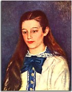 Portrait of Therese Berard Reprodukcia Renoir zs18129