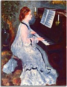Young Woman at the Piano Obraz Renoir zs18142