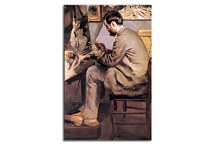Frederic Bazille Painting The Heron Obraz  Renoir zs18147