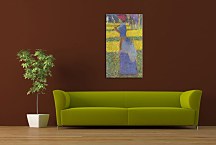 Reprodukcia Georges Seurat - Woman with Umbrella zs18166