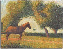 Horse and cart - Georges Seurat Obraz zs18170