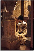 In The Louvre - Reprodukcia James Tissot  zs18225