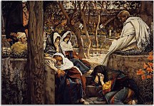 Jesus at Bethany - Reprodukcia James Tissot  zs18227