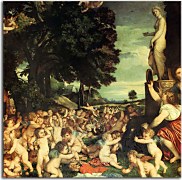 Tizian obraz - The Worship of Venus zs18340