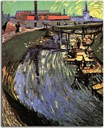 Vincent van Gogh Obraz - Canal with Women Washing zs18382