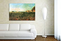 Farmhouses in a Wheat Field Near Arles zs18391 - Vincent van Gogh obraz