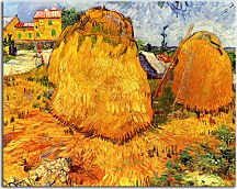 Haystacks in Provence zs18399 - Vincent van Gogh obraz