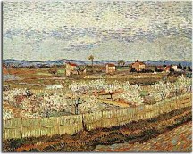  Vincent van Gogh obraz - Peach Trees in Blossom zs18404
