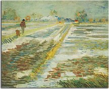 Vincent van Gogh obraz - Landscape with Snow zs18408