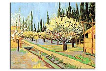 Vincent van Gogh obraz - Orchard in Blossom, Bordered by Cypresses zs18418