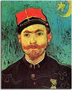 Portrait of Milliet, Second Lieutnant of the Zouaves zs18441 -  Vincent van Gogh obraz