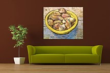 Still Life Potatoes in a Yellow Dish zs18466 - Reprodukcia Vincent van Gogh