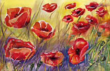 Kvety červené Obrazy zs24348