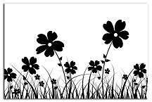Obrazy čiernobiele Kvety zs24372