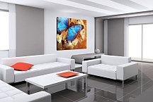 Obraz na stenu Modrý Motýľ zs24379