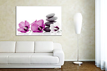 SPA obraz na stenu - Kvety s kameňmi zs24392