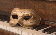 Obraz Maska a klavír zs43