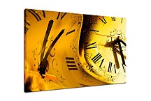 Žltý Obraz s hodinami zs6864